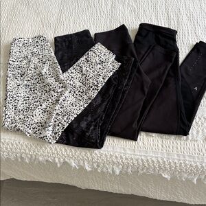 4 Pair Old Navy PowerSoft 7/8 Leggings